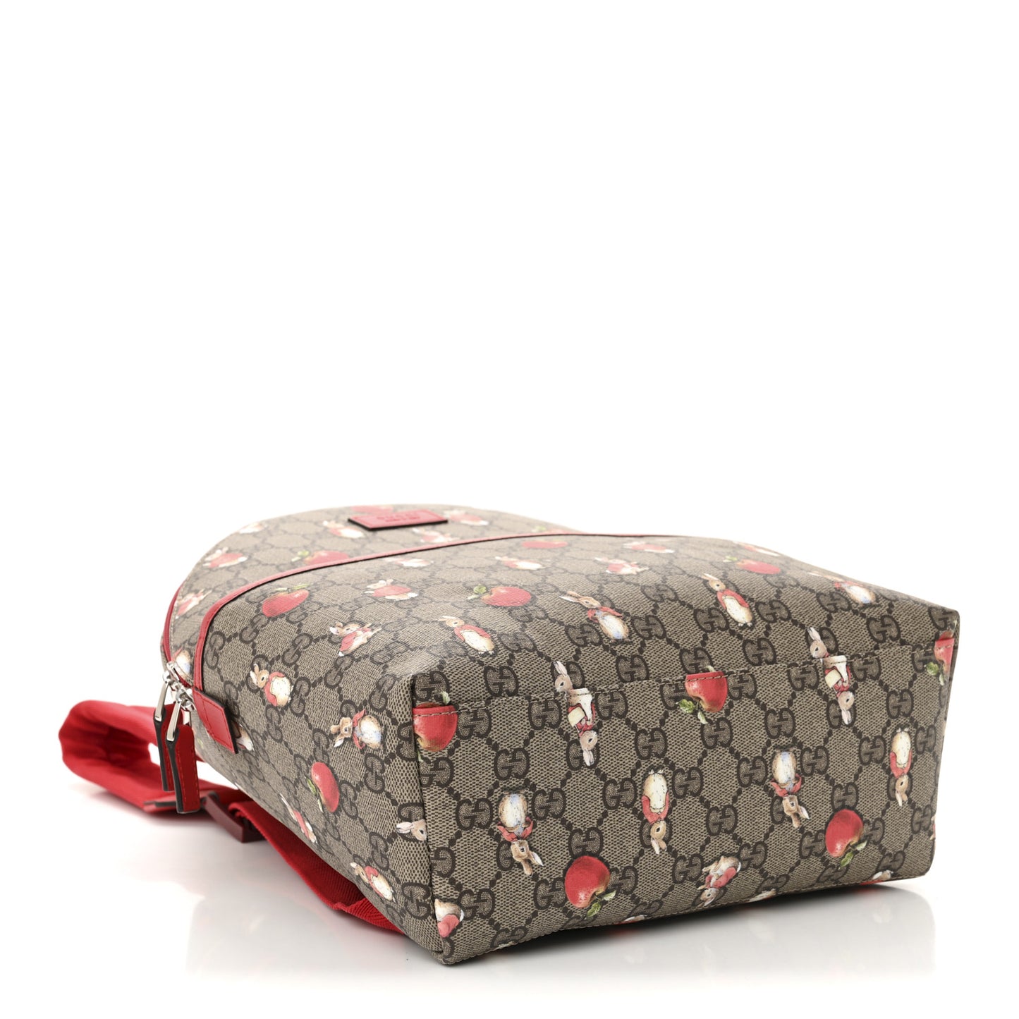 X Peter Rabbit GG Supreme Monogram Childrens Backpack Red