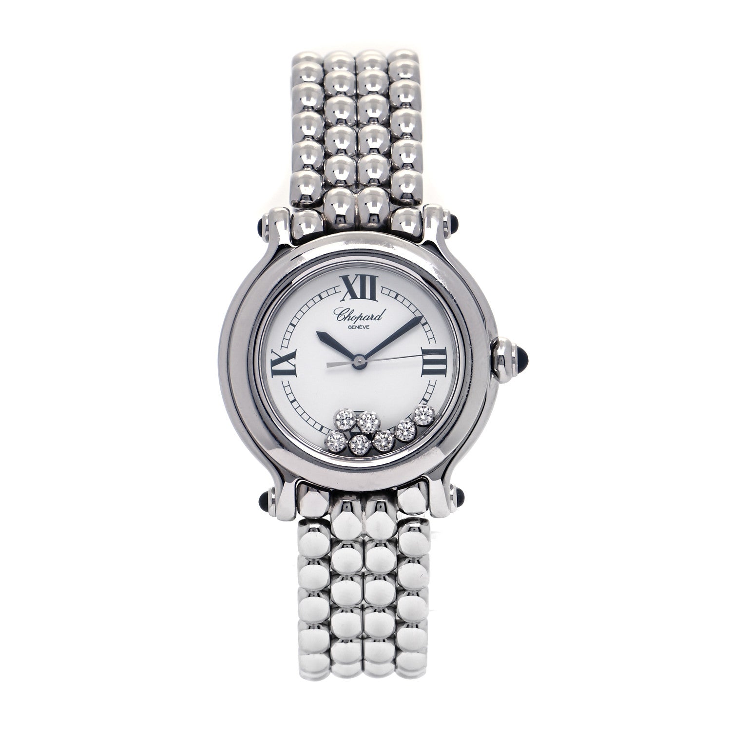 Chopard Stainless Steel 7 Diamond 32mm Happy Sport Quartz Watch 1 of 5