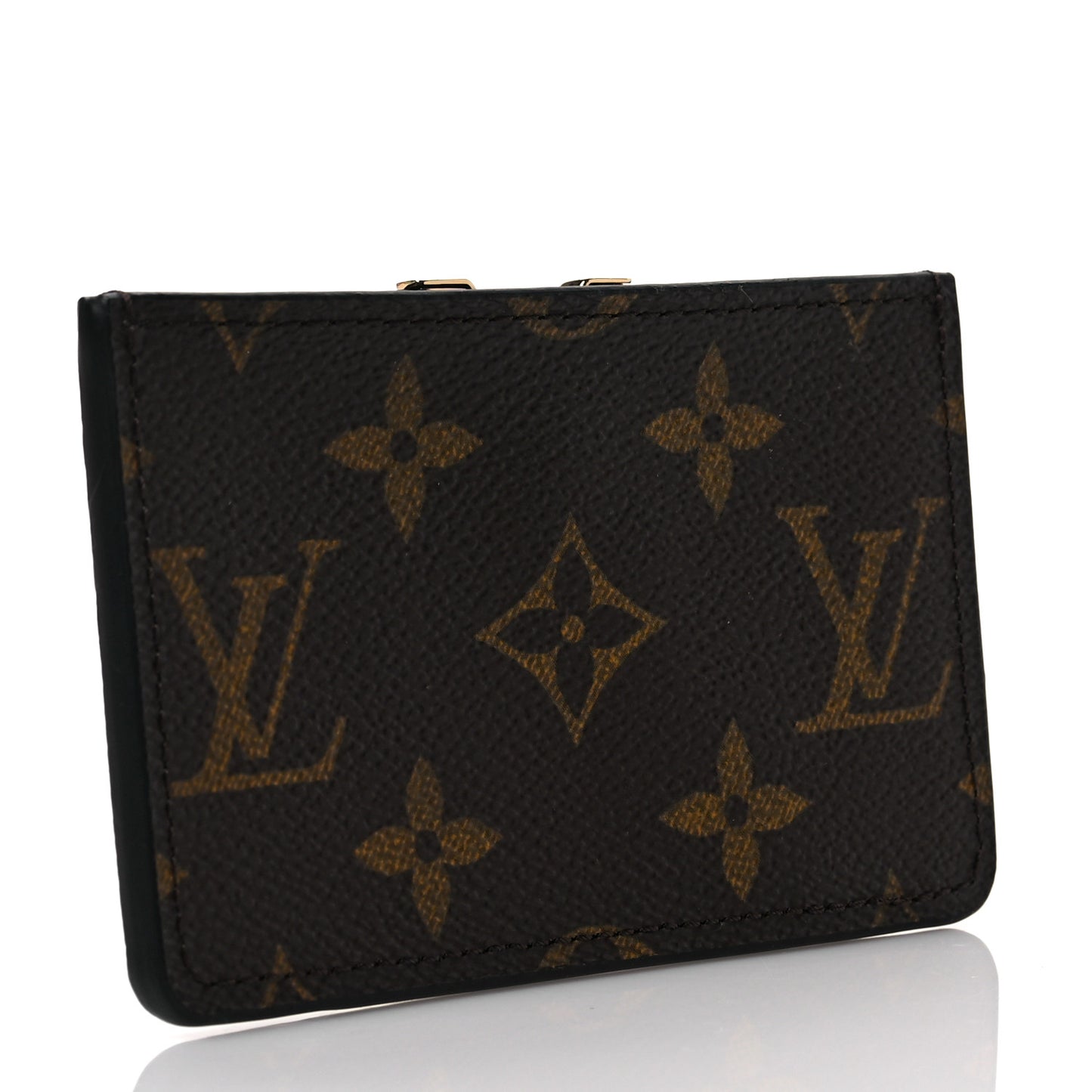 Monogram Calfskin Kimono Card Holder Black
