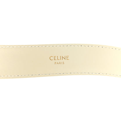 Celine Taurillon Triomphe Medium 25mm Belt 80 32 Rice 5 of 7