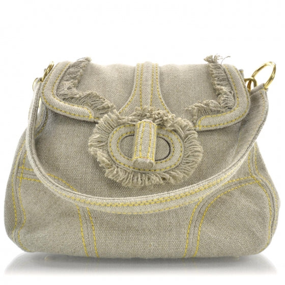 Prada Lino Turnlock Flap Bag Corda 1 of 13