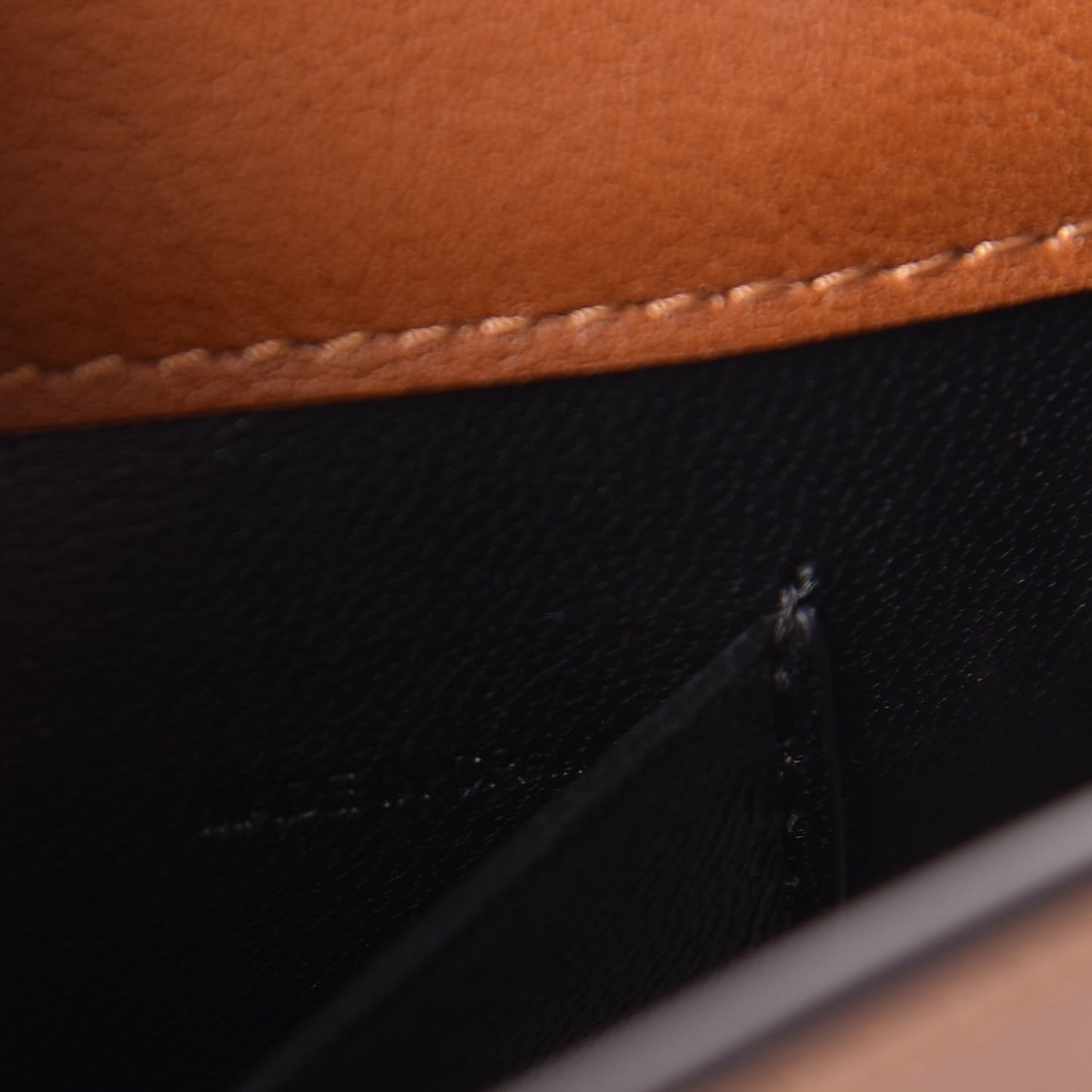 Calfskin Small Nile Bracelet Minaudiere Bag Caramel