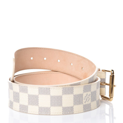 Louis Vuitton Damier Azur 38mm Solo Belt 95 38 4 of 9