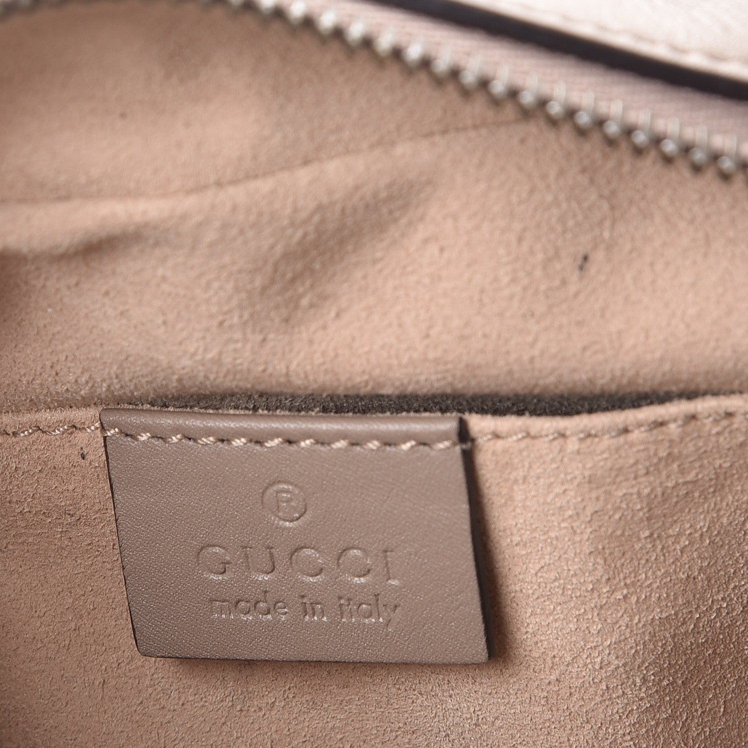 Gucci Calfskin Matelasse Mini GG Marmont Chain Shoulder Bag Nude 6 of 7