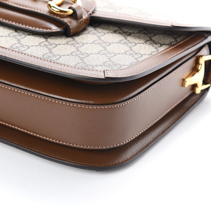 Gucci GG Supreme Monogram Horsebit 1955 Shoulder Bag Beige Brown Sugar 8 of 8