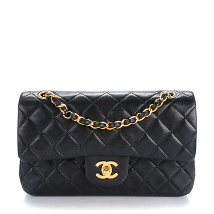 Chanel Lambskin Quilted Small Double Flap Black 1 of 9
