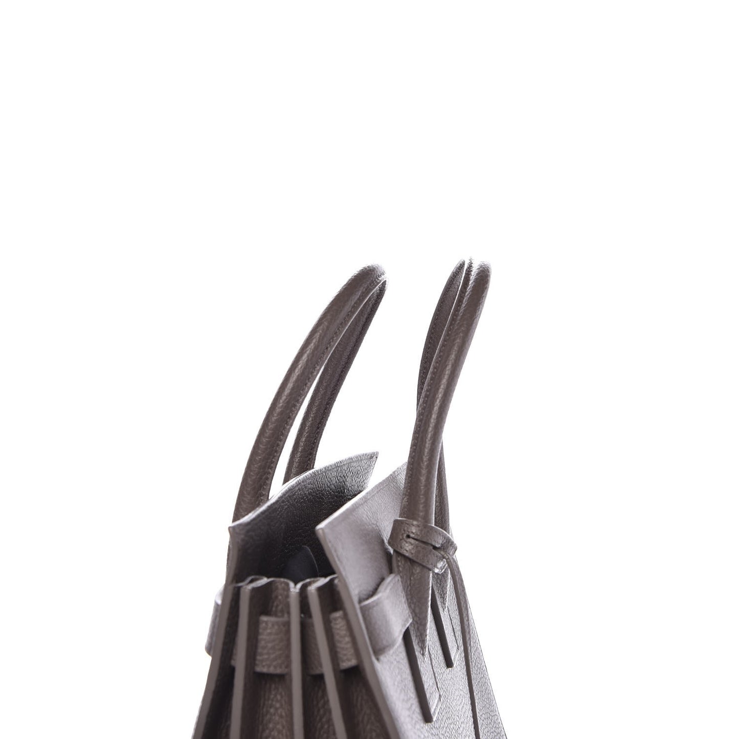 Grained Calfskin Small Sac De Jour Fog