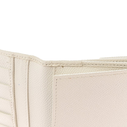 Valentino Garavani Grainy Calfskin Crystal Flap Wallet White 8 of 13