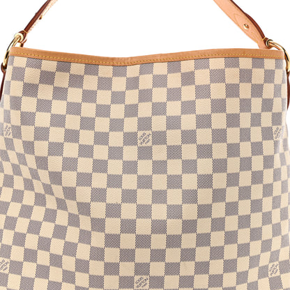 Louis Vuitton Damier Azur Delightful MM Rose Ballerine 9 of 12