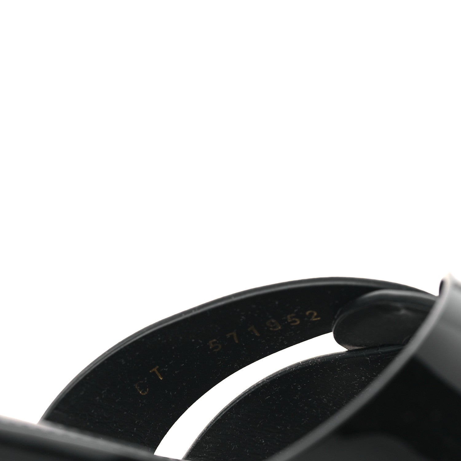 Saint Laurent Patent Tribute 05 Slide Sandals 37 Black 8 of 8