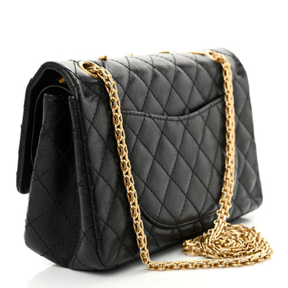 Chanel Calfskin Quilted Spoon Charms Brasserie 2.55 Reissue 225 Flap Black 3 of 14
