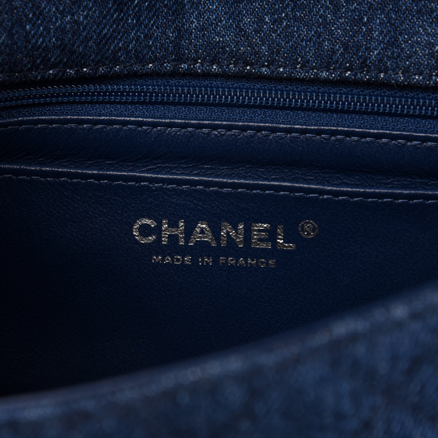 Chanel Denim Braided Mini Rectangular Flap Bag Blue 6 of 10
