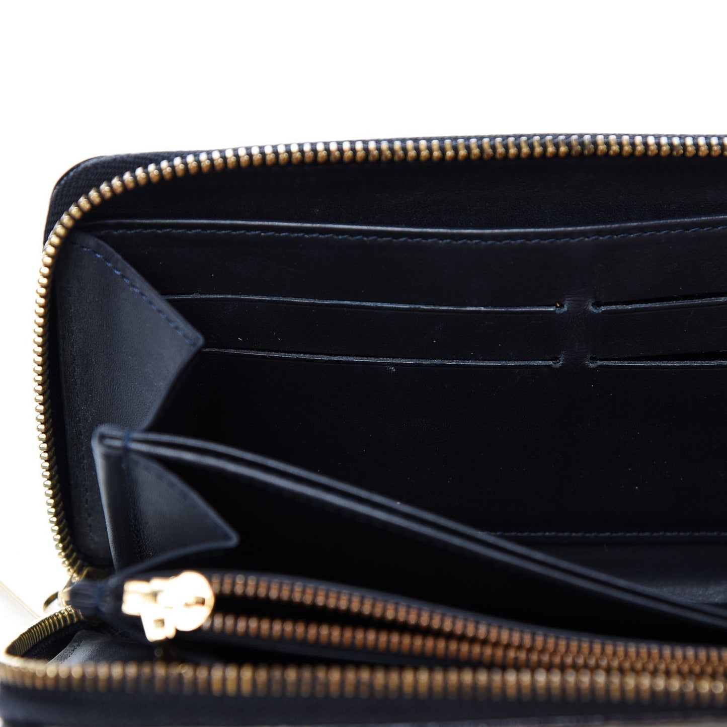 Vernis Leopard Zippy Wallet Blue Infini