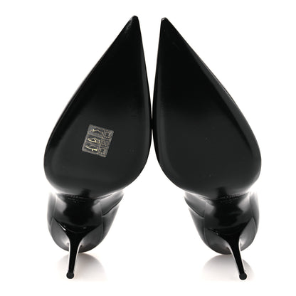 Saint Laurent Vernice Seta Soft Norma 90 Pumps  38 Black 7 of 10