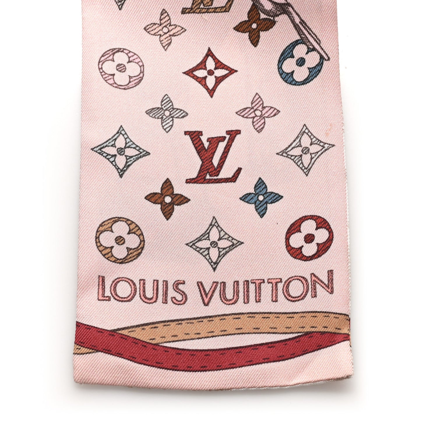 Silk Monogram Up And Away Bandeau Light Pink