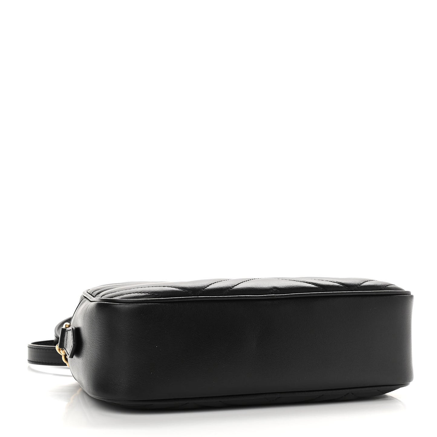 Calfskin Matelasse Small GG Marmont Chain Shoulder Bag Black
