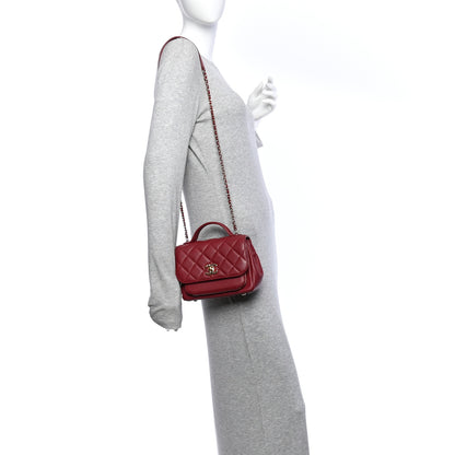 Chanel Caviar Quilted Small Business Affinity Flap Burgundy 2 of 11
