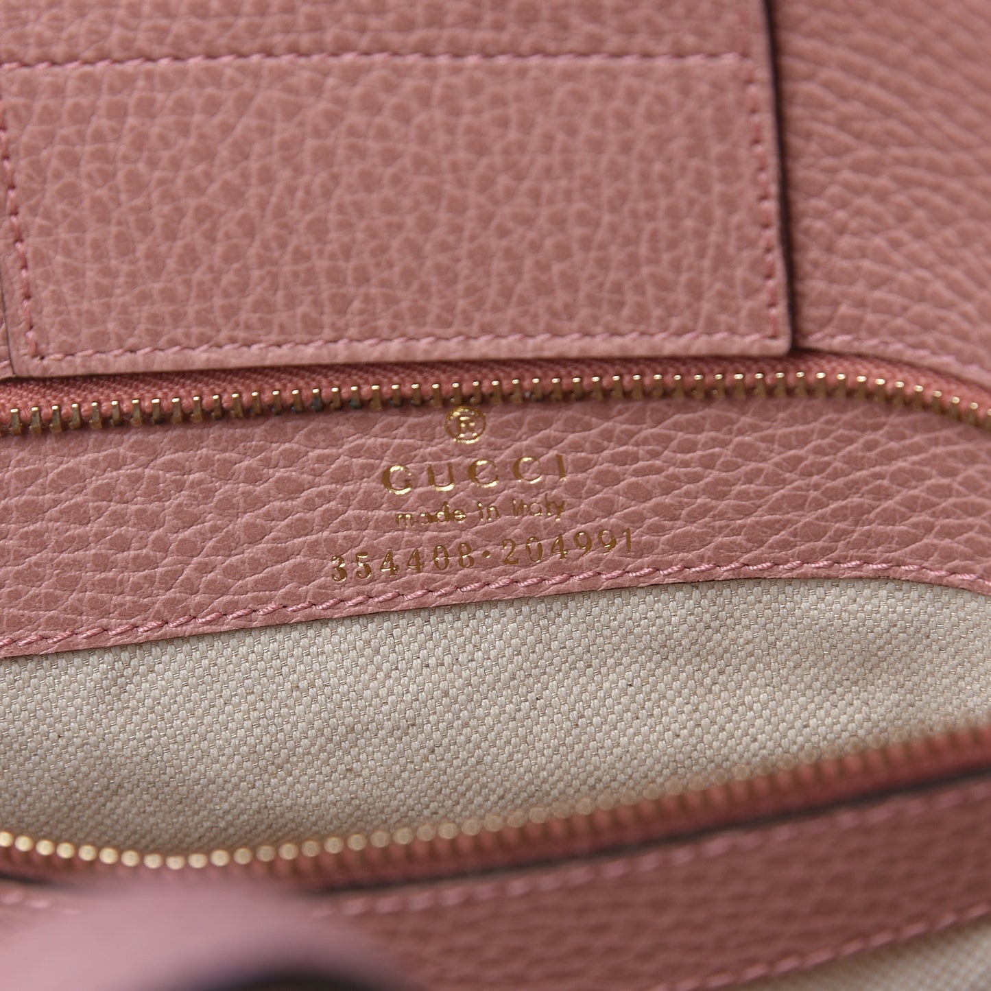 Dollar Calfskin Small Swing Tote Soft Pink