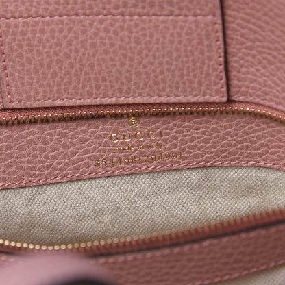 Gucci Dollar Calfskin Small Swing Tote Soft Pink 6 of 12