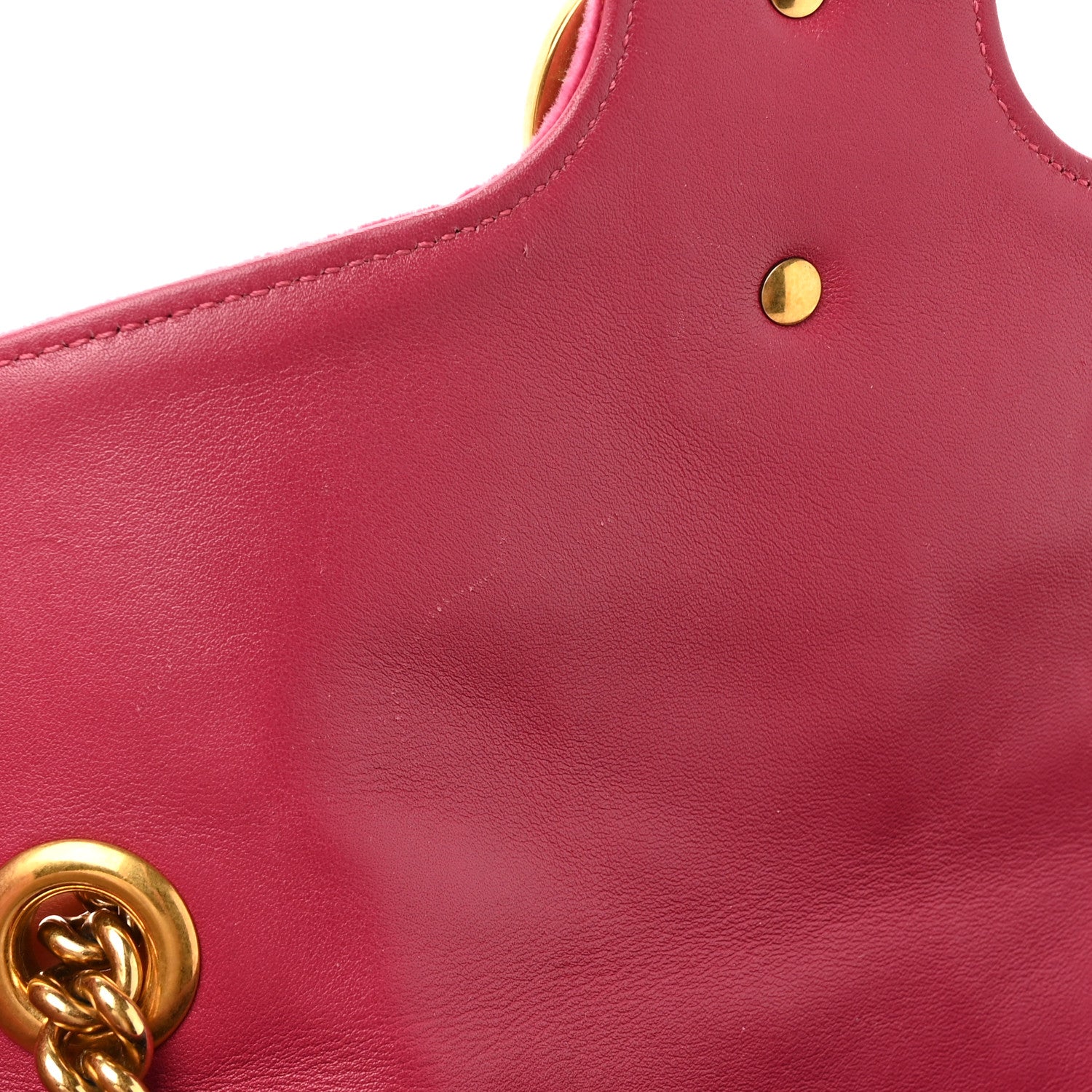 Gucci Velvet Matelasse Small GG Marmont Shoulder Bag Light Raspberry Rose 11 of 16