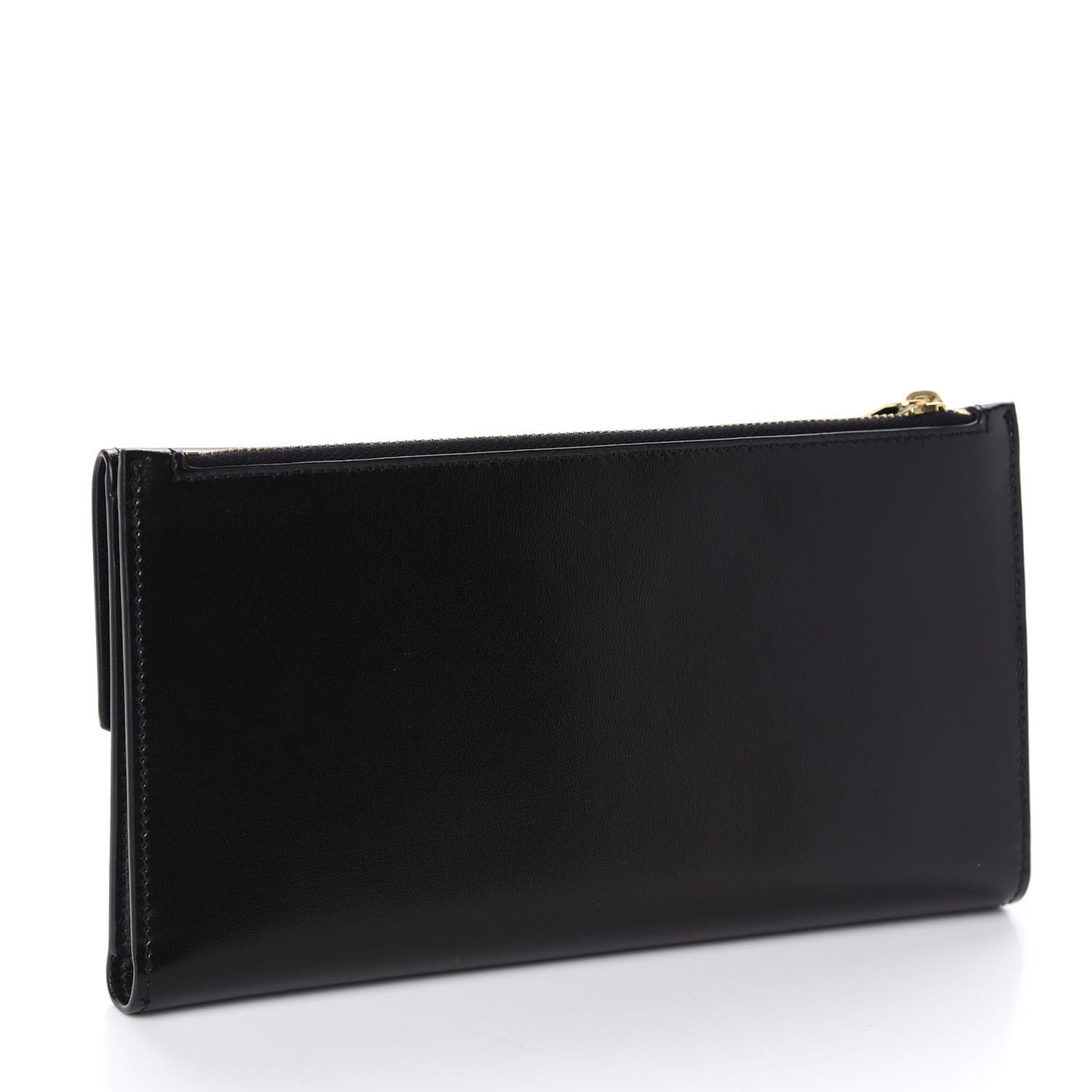 Smooth Shiny Calfskin Monogram Uptown Wallet Black