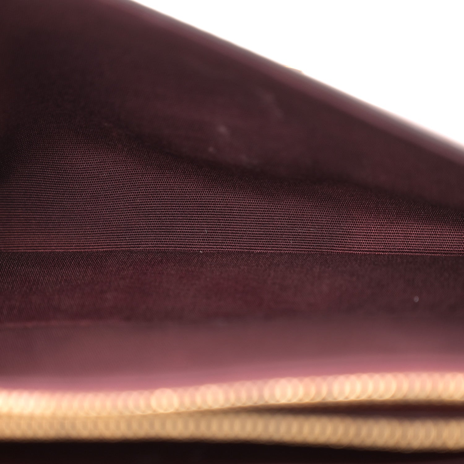 Salvatore Ferragamo Calfskin Trifolio Wallet On Chain Burgundy 6 of 15