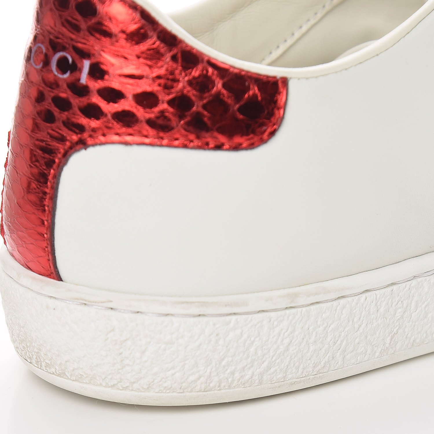 Gucci Calfskin Web Heart Embroidered Womens Ace Sneakers 37 White 16 of 16