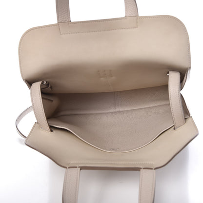 Hermes Taurillon Clemence Halzan 31 GM Craie 6 of 16