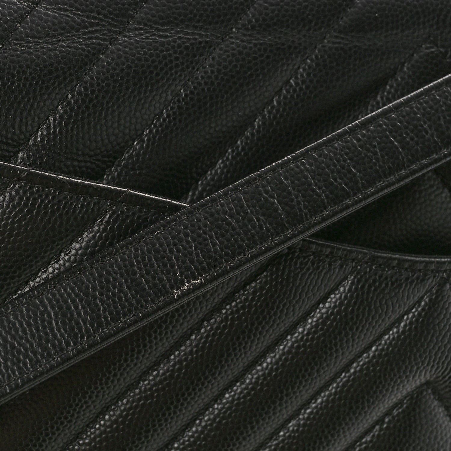 Chanel Caviar Chevron Quilted Flap Tote Black 10 of 10