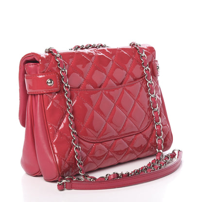 Chanel Patent Quilted Double Gusset Flap Bag Pink 4 of 10
