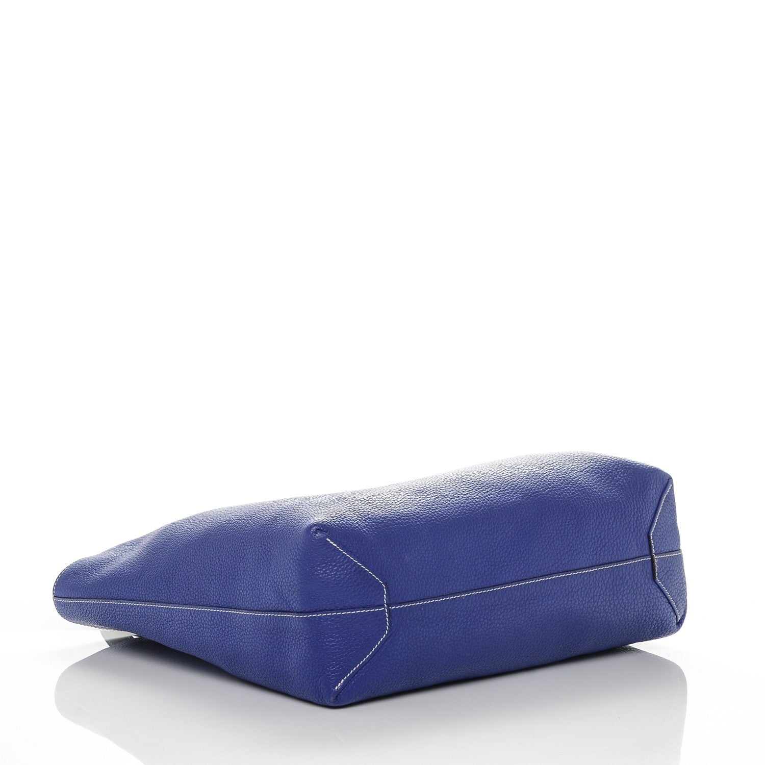 Hermes Taurillon Clemence Double Sens 45 Reversible Tote Graphite Bleu Electrique 7 of 9