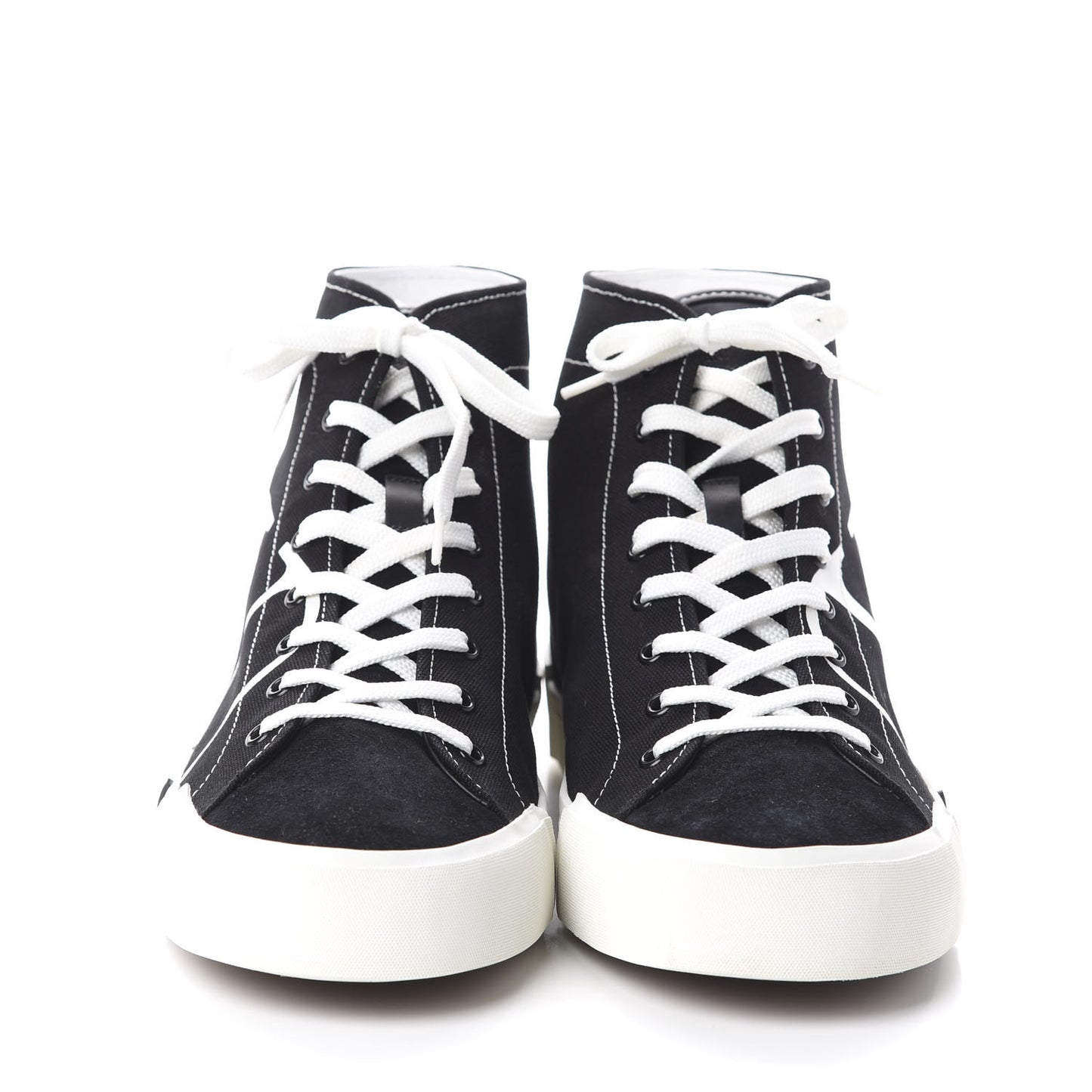 Canvas Suede Mens VLTN Tricks High Top Sneakers 45 Black
