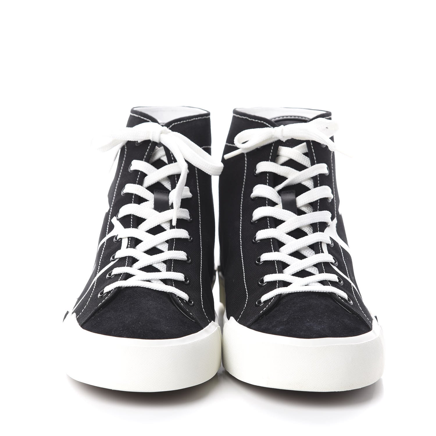 Valentino Garavani Canvas Suede Mens VLTN Tricks High Top Sneakers 45 Black 2 of 7