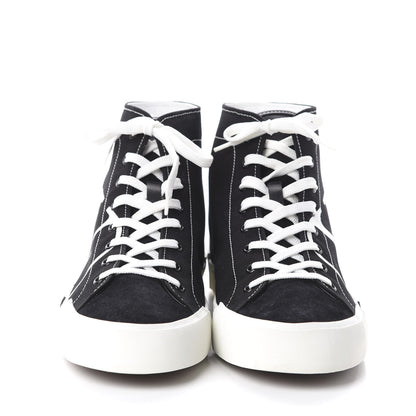 Valentino Garavani Canvas Suede Mens VLTN Tricks High Top Sneakers 45 Black 2 of 7