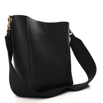 Celine Soft Grained Calfskin Small Sangle Bucket Bag Black 3 of 10