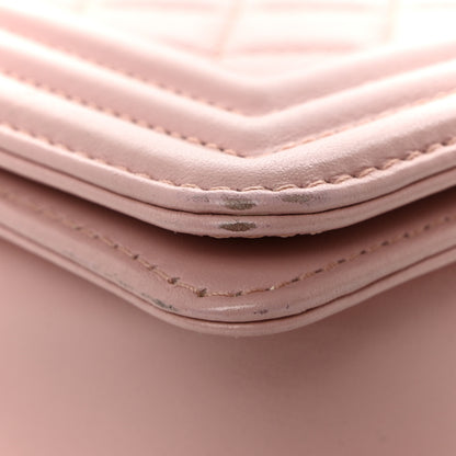 Chanel Calfskin Quilted Medium Boy Flap Light Pink 11 of 14