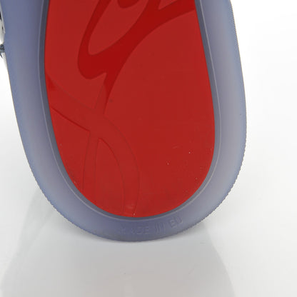 Christian Louboutin Patent Louis Orlato Degrade Sneakers 44 Red Charcoal Blue 7 of 11