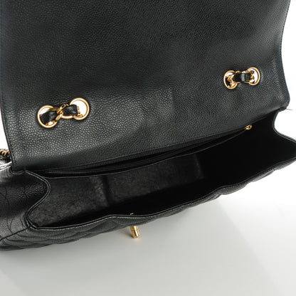 Chanel Caviar Quilted Jumbo Single Flap Black 6 of 8