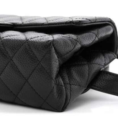 Chanel Grained Calfskin Quilted 2.55 Reissue Flap Belt Bag Clutch Black 11 of 11