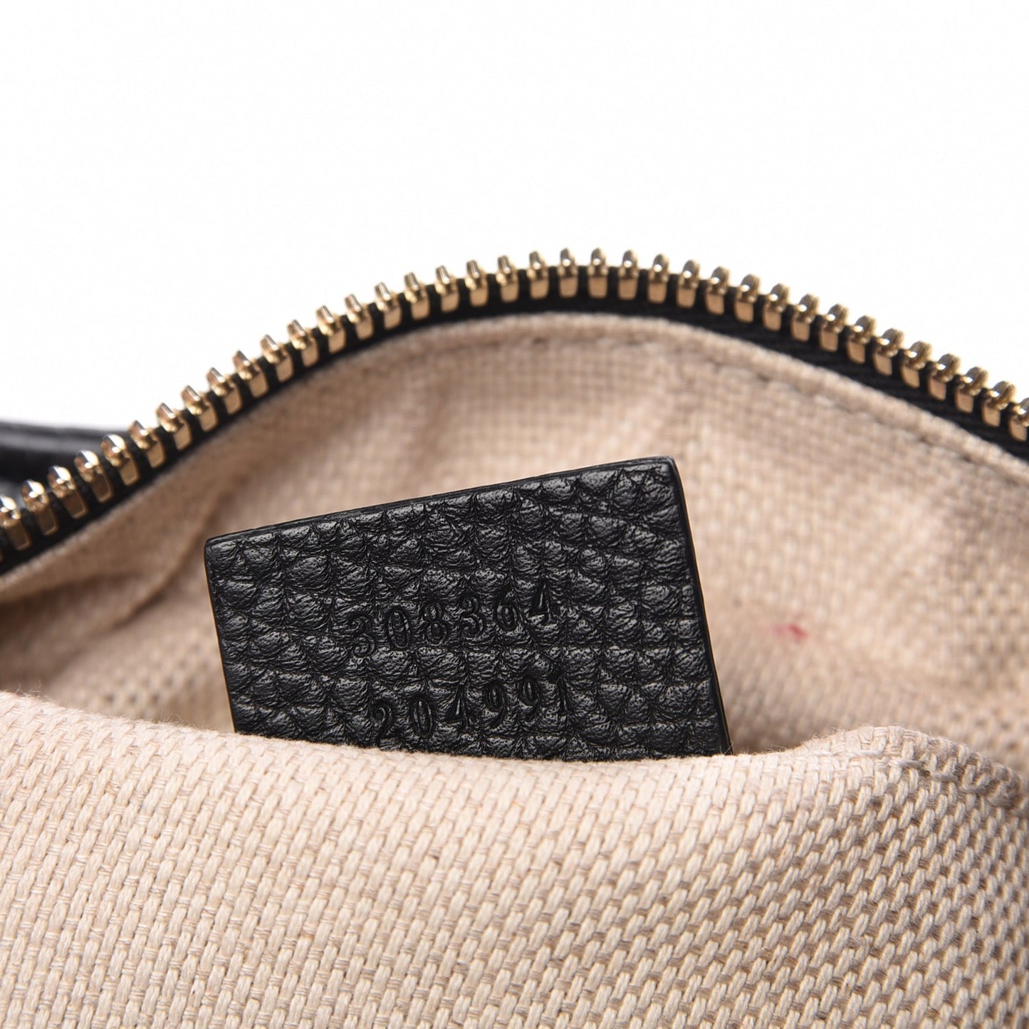 Pebbled Calfskin Small Soho Disco Bag Black