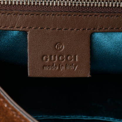 Gucci Velvet GG Monogram Web Medium Dionysus Hobo Brown 6 of 12