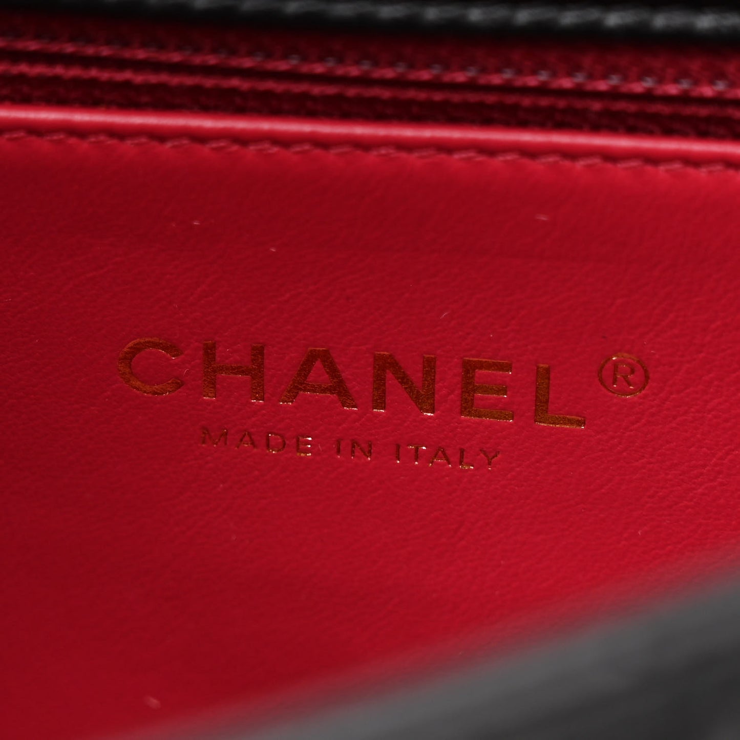 Lambskin Enamel Quilted Pending CC Medium Flap Black