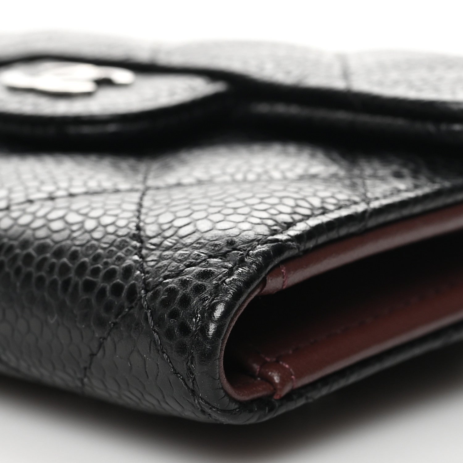 Chanel Caviar Quilted Compact Flap Wallet Black 11 of 12