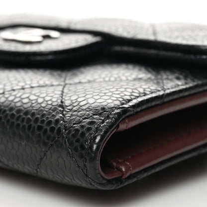 Chanel Caviar Quilted Compact Flap Wallet Black 11 of 12