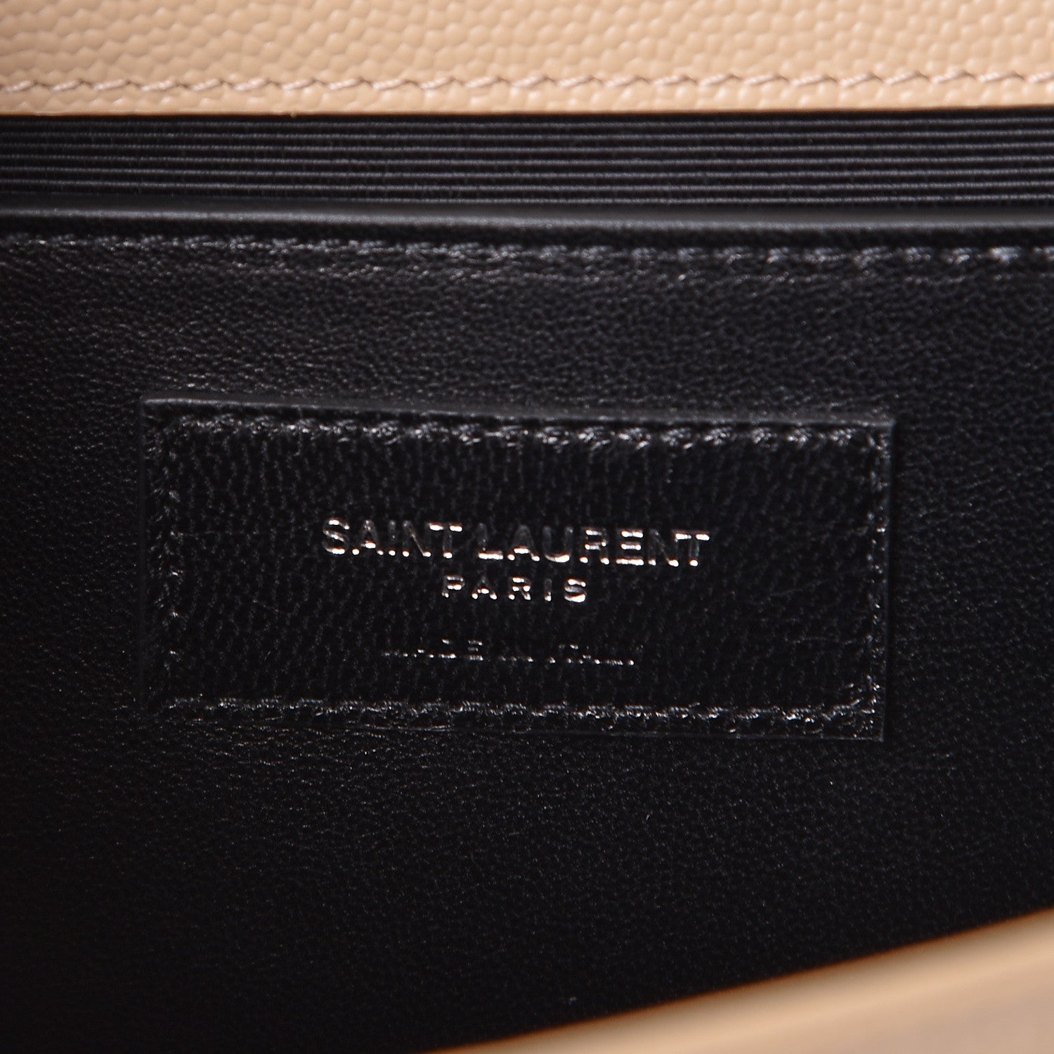 Saint Laurent Grain De Poudre Medium Monogram Kate Satchel Nude Powder 6 of 7