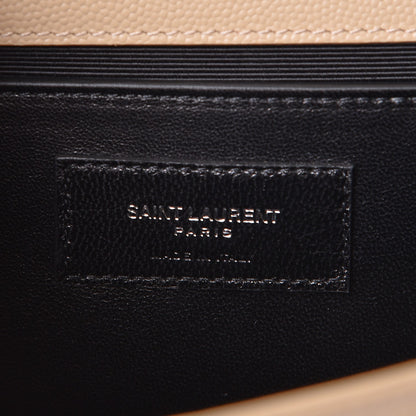 Saint Laurent Grain De Poudre Medium Monogram Kate Satchel Nude Powder 6 of 7