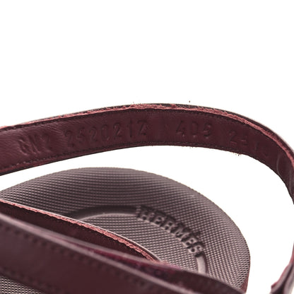 Hermes Nappa Liberte Sandals 40.5 Rouge H 7 of 9