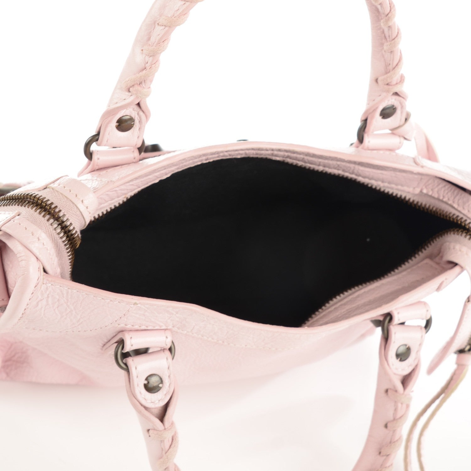 Balenciaga Agneau Classic Hardware Mini City Rose Poudre Rose Petunia 5 of 8