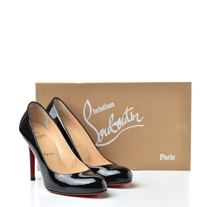 Christian Louboutin Patent New Simple 120 Pumps 38 Black 13 of 13