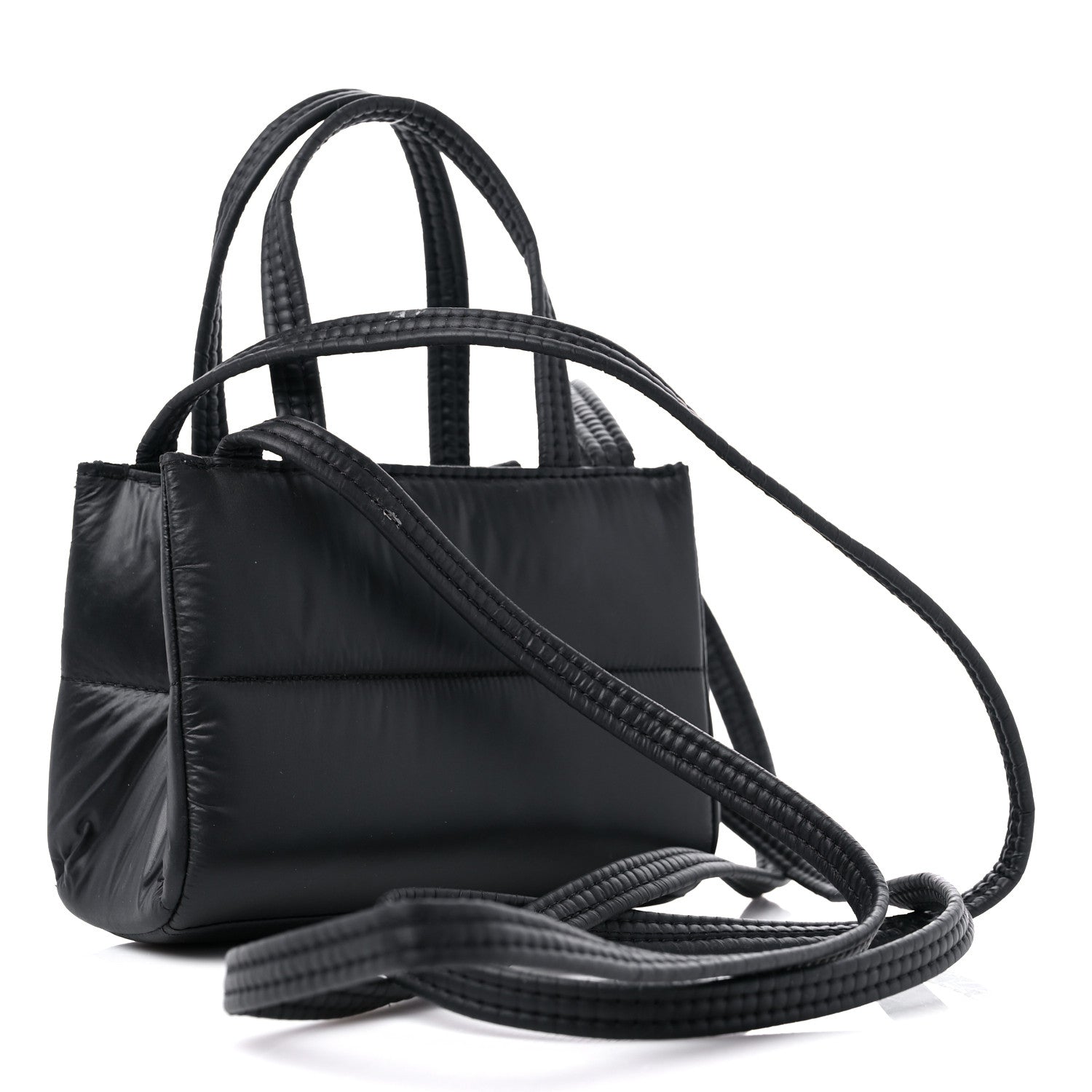 Telfar Nylon Small Puff Shopping Bag Black 3 of 12